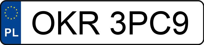 Numer rejestracyjny OKR 3PC9 posiada SIMSON Skutery SR 50 CE - OKR3PC9 Numer rejestracyjny OKR 3PC9 posiada SIMSON Skutery SR 50 CE - OKR3PC9