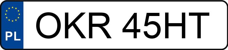 Numer rejestracyjny OKR 45HT posiada VOLKSWAGEN Passat 1.9 TDI MR`94 GT - OKR45HT Numer rejestracyjny OKR 45HT posiada VOLKSWAGEN Passat 1.9 TDI MR`94 GT - OKR45HT