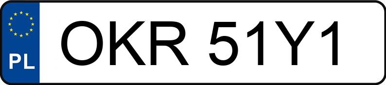 Numer rejestracyjny OKR 51Y1 posiada SKODA Fabia 1.4 MR`99 E3 Comfort - OKR51Y1