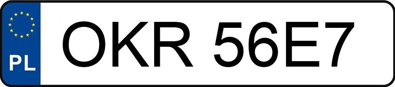 Numer rejestracyjny OKR 56E7 posiada FORD FOCUS - OKR56E7