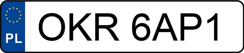 Numer rejestracyjny OKR 6AP1 posiada MITSUBISHI OUTLANDER - OKR6AP1