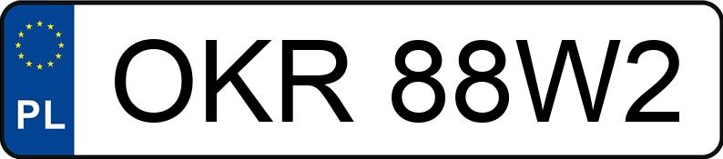Numer rejestracyjny OKR 88W2 posiada AUDI A8 QUATTRO - OKR88W2 Numer rejestracyjny OKR 88W2 posiada AUDI A8 QUATTRO - OKR88W2