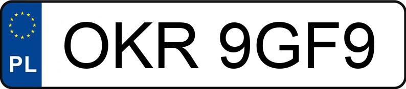 Numer rejestracyjny OKR 9GF9 posiada VOLKSWAGEN GOLF - OKR9GF9 Numer rejestracyjny OKR 9GF9 posiada VOLKSWAGEN GOLF - OKR9GF9