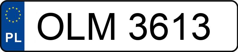 Numer rejestracyjny OLM 3613 posiada BOSMAL 126P 650 CABRIO - OLM3613