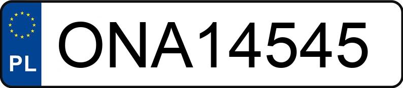 Numer rejestracyjny ONA 14545 posiada VOLKSWAGEN Golf IV Variant 1.9 TDI MR`97 E3 Trendline - ONA14545