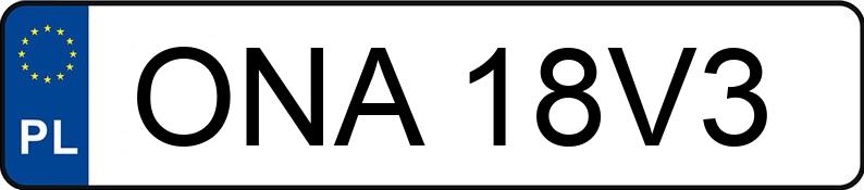 Numer rejestracyjny ONA 18V3 posiada SIMSON Skutery S 53 - ONA18V3