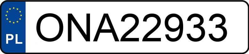 Numer rejestracyjny ONA 22933 posiada FORD FIESTA - ONA22933 Numer rejestracyjny ONA 22933 posiada FORD FIESTA - ONA22933