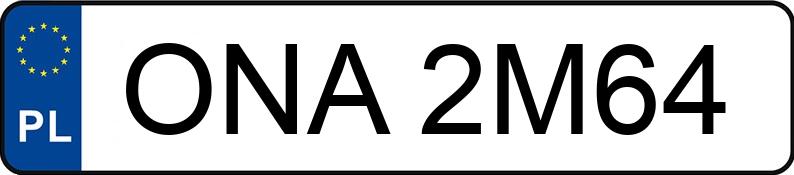 Numer rejestracyjny ONA 2M64 posiada FIAT 126P - ONA2M64