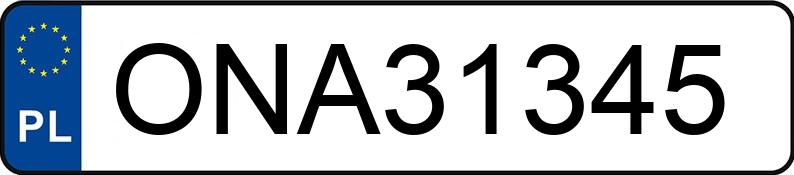 Numer rejestracyjny ONA 31345 posiada NISSAN 370Z - ONA31345 Numer rejestracyjny ONA 31345 posiada NISSAN 370Z - ONA31345