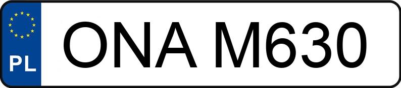 Numer rejestracyjny ONA M630 posiada FORD Fiesta 1.1i Kat. MR`89 C - ONAM630