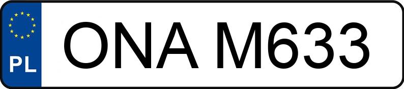 Numer rejestracyjny ONA M633 posiada VOLKSWAGEN Passat 1.8 MR`80 GL - ONAM633