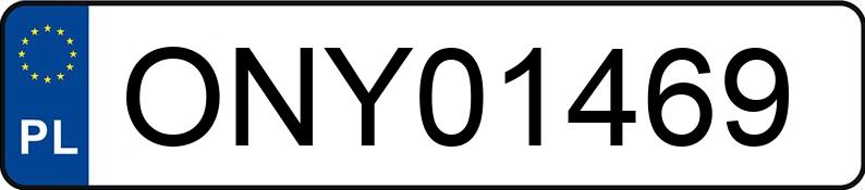 Numer rejestracyjny ONY 01469 posiada FORD Focus 1.6 MR`05 E4 Trend - ONY01469