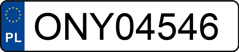 Numer rejestracyjny ONY 04546 posiada AUDI A3 1.6 Kat. MR`04 E3 8P Ambition - ONY04546
