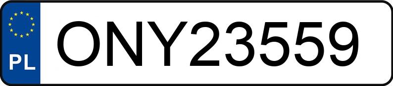 Numer rejestracyjny ONY 23559 posiada CITROEN C5 - ONY23559