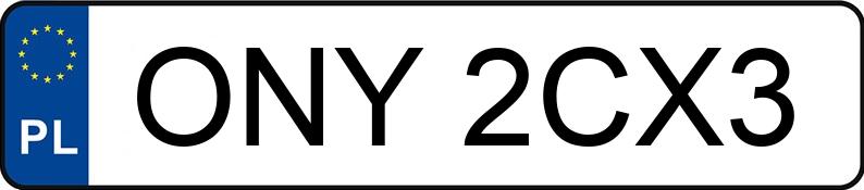 Numer rejestracyjny ONY 2CX3 posiada PEUGEOT Boxer 350 2.5 Diesel 3.5t LH - ONY2CX3