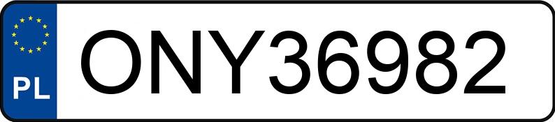 Numer rejestracyjny ONY 36982 posiada BMW 520i Kat. MR`95 E39 520i Kat. MR`95 E39 - ONY36982