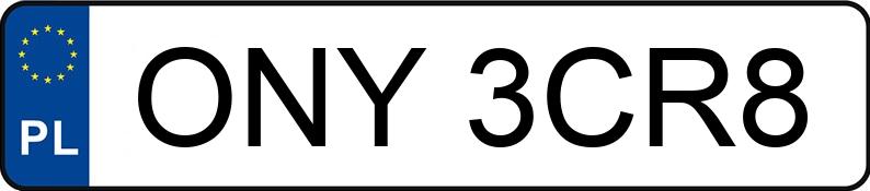 Numer rejestracyjny ONY 3CR8 posiada VOLKSWAGEN POLO 1.0 KAT - ONY3CR8 Numer rejestracyjny ONY 3CR8 posiada VOLKSWAGEN POLO 1.0 KAT - ONY3CR8