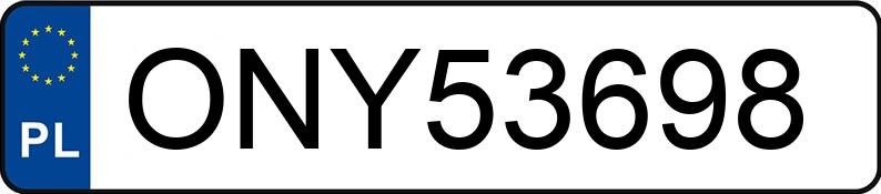 Numer rejestracyjny ONY 53698 posiada FORD MUSTANG - ONY53698 Numer rejestracyjny ONY 53698 posiada FORD MUSTANG - ONY53698