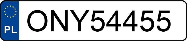 Numer rejestracyjny ONY 54455 posiada AUDI A3 1.5 TFSI MR`16 E6 8V A3 1.5 TFSI MR`16 E6 8V - ONY54455