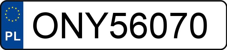 Numer rejestracyjny ONY 56070 posiada AUDI A5 SPORTBACK - ONY56070