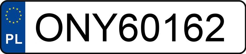 Numer rejestracyjny ONY 60162 posiada FORD TRANSIT COURIER - ONY60162