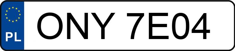 Numer rejestracyjny ONY 7E04 posiada FLIEGL ZPS 180 bud. 18.0t Maxi/6.9 - ONY7E04