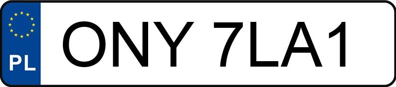 Numer rejestracyjny ONY 7LA1 posiada OPEL TIGRA 1.4 KAT - ONY7LA1