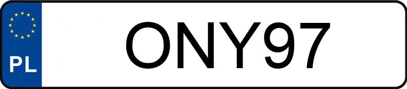 Numer rejestracyjny ONY 97 posiada SKODA 120 1.2 L - ONY97