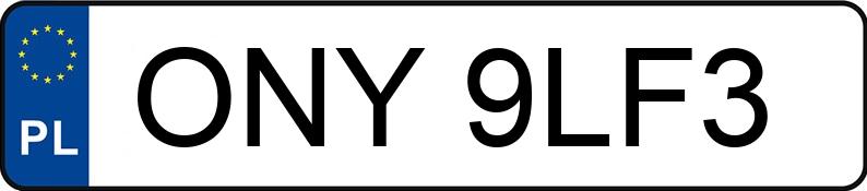 Numer rejestracyjny ONY 9LF3 posiada MERCEDES-BENZ E 200 Diesel 124 E 200D - ONY9LF3