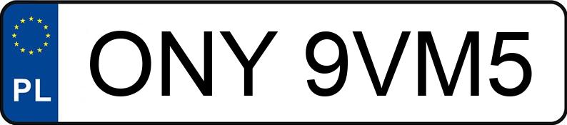 Numer rejestracyjny ONY 9VM5 posiada OPEL Corsa C 1.2 MR`00 E3 Comfort - ONY9VM5