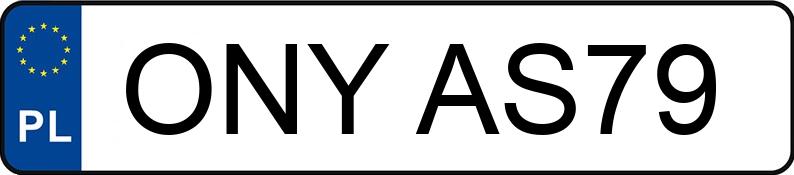 Numer rejestracyjny ONY AS79 posiada AUDI A6 - ONYAS79 Numer rejestracyjny ONY AS79 posiada AUDI A6 - ONYAS79