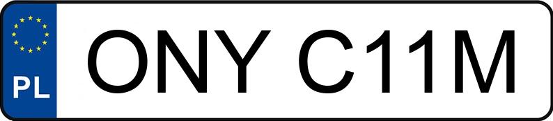Numer rejestracyjny ONY C11M posiada ROMET OGAR 200 - ONYC11M Numer rejestracyjny ONY C11M posiada ROMET OGAR 200 - ONYC11M