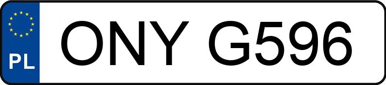 Numer rejestracyjny ONY G596 posiada FENDT FAVORIT 926 Z KABINA - ONYG596