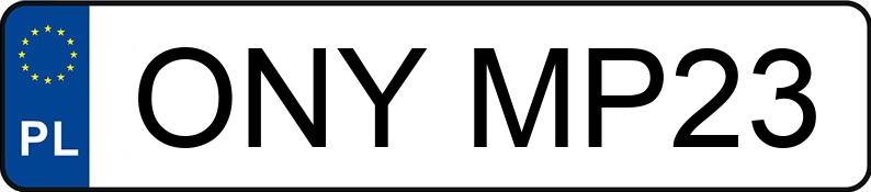 Numer rejestracyjny ONY MP23 posiada BMW 535 Touring Diesel MR`03 E3 E61 Multitronic - ONYMP23