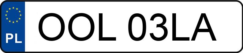 Numer rejestracyjny OOL 03LA posiada AUDI A4 Avant 1.9 TDi Kat. MR`00 E3 8E A4 Avant 1.9 TDi Kat. MR`00 E3 8E - OOL03LA