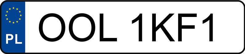 Numer rejestracyjny OOL 1KF1 posiada VOLKSWAGEN Golf V 1.6 MR`03 E4 Comfortline - OOL1KF1