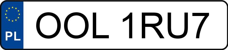 Numer rejestracyjny OOL 1RU7 posiada BMW 728i Kat. E38 728i Kat. E38 - OOL1RU7