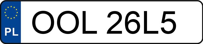 Numer rejestracyjny OOL 26L5 posiada OPEL MERIVA - OOL26L5