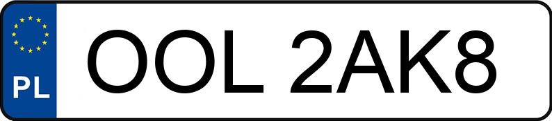 Numer rejestracyjny OOL 2AK8 posiada OPEL CORSA - OOL2AK8 Numer rejestracyjny OOL 2AK8 posiada OPEL CORSA - OOL2AK8