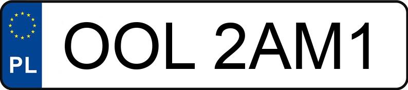 Numer rejestracyjny OOL 2AM1 posiada AUDI A4 - OOL2AM1 Numer rejestracyjny OOL 2AM1 posiada AUDI A4 - OOL2AM1