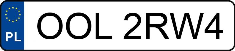 Numer rejestracyjny OOL 2RW4 posiada VOLKSWAGEN GOLF - OOL2RW4