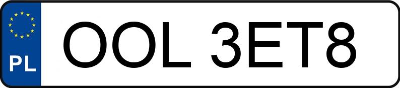 Numer rejestracyjny OOL 3ET8 posiada SEAT ALHAMBRA - OOL3ET8 Numer rejestracyjny OOL 3ET8 posiada SEAT ALHAMBRA - OOL3ET8