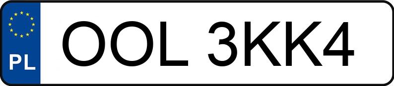 Numer rejestracyjny OOL 3KK4 posiada VOLKSWAGEN TOURAN - OOL3KK4