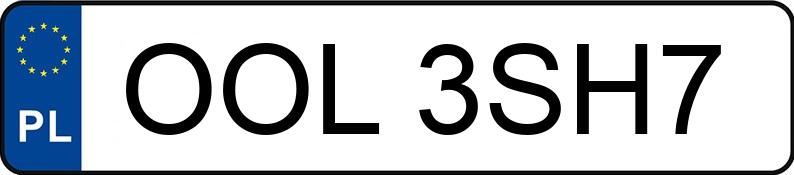 Numer rejestracyjny OOL 3SH7 posiada BMW 318 Diesel MR`16 E6 F30 318 Diesel MR`16 E6 F30 - OOL3SH7