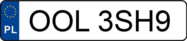 Numer rejestracyjny OOL 3SH9 posiada VOLKSWAGEN GOLF - OOL3SH9