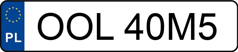 Numer rejestracyjny OOL 40M5 posiada AUDI A4 AVANT - OOL40M5