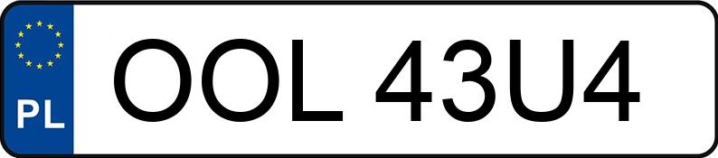 Die Registrierungsnummer OOL 43U4 hat FSO-WARSZAWA POLONEZ CARO - OOL43U4
