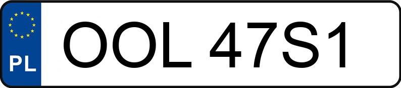 Numer rejestracyjny OOL 47S1 posiada BMW 320i MR`04 E3 E90 320i MR`04 E3 E90 - OOL47S1