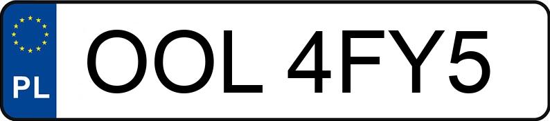 Il numero di registrazione OOL 4FY5 ha VOLKSWAGEN Polo III 1.6 Kat. MR`94 75 Aut. - OOL4FY5
