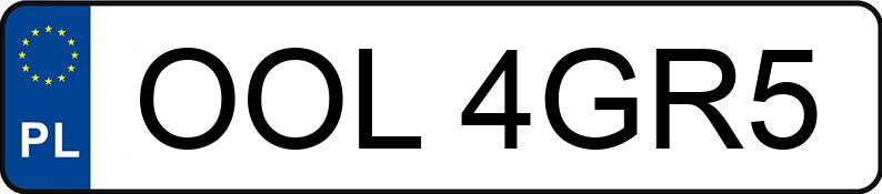 Die Registrierungsnummer OOL 4GR5 hat PEUGEOT Partner II 1.6 HDI MR`02 E4 2.0t 170C - OOL4GR5